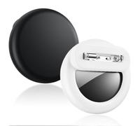 MAEXUS Lot de 2 étuis de protection cachés, support universel pour traceur pour enfants, compatible avec Find My Network, avec épingle de sûreté, pour enfants, personnes âgées et bagages (noir, blanc)