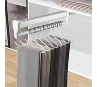 MAFAGE Tringle à vêtements réglable Barre télescopique en Acier Inoxydable Push-Pull Armoire Organisateur pour penderie suspendre les armoires 497mm