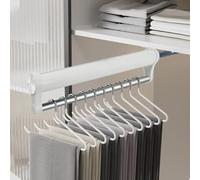 MAFAGE Tringle extensible pour vêtements, tringle en alliage d'aluminium robuste réglable pour placard, tringle télescopique pour pantalons pour armoires et zones de stockage tringle télescopique pour