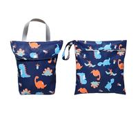 Mafagwre 2 Pcs Sac De Couche Réutilisable, Grand Sac À Couches Lavables, Sacs Étanches À Couches Avec Fermeture Éclair, Sac À Couches Lavables Imperméables Pour Les Voyages (C)