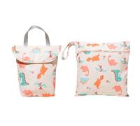 Mafagwre 2 Pcs Sac De Couche Réutilisable, Grand Sac À Couches Lavables, Sacs Étanches À Couches Avec Fermeture Éclair, Sac À Couches Lavables Imperméables Pour Les Voyages (A)
