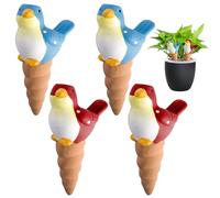 Mafagwre 4 Pcs Arrosage Goutte À Goutte en Terre Cuite, Auto-Arrosantes en Terre Cuite, Cône en Argile Goutte À Goutte, Pieux D'arrosage des Plantes, Globes D'arrosage en Céramique pour Plants (A)