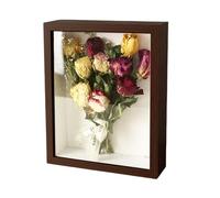 Mafagwre Cadre Photo 3D en Bois, 30 X 40 Cm Cadre Objet, Cadre Profond 30 X 40 Cm, Cadre Photo Profond À Remplir, Peut Contenir des Objets Jusqu'À 5 Cm, Cadre De Boîte D'ombre (Coffee Color)