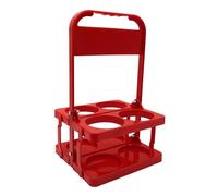 Mafagwre Panier à bière en Plastique, Supports à bière Pliables et Portables, Porte-Bouteilles de bière pour Un Transport et Un Stockage faciles, pour Les Pubs et Les fêtes (Rouge)