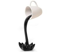 Mafagwre Sculpture de Tasse de Café Flottante Décoration, Creative Spilling Coffee Cup, Tasse à café renversée pour Bureau à de Crémaillère Amateurs Artisanat (A)