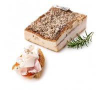 Mafalda Lardo di Colonnata IGP (1 kg). Produit d'Italie, spécialité toscane.