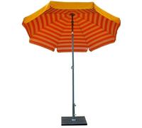Parasol - MAFFEI - Art 181 Venezia - Coton lourd duplex - Diamètre 200 cm - Rayures jaunes