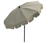 Maffei Art 84 Allegro, Parasol Rond diamètre cm 200, Tissu Dralon, Made in Italy. EXCLUSIVITE Couleur Ecru