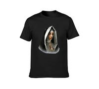 Mafioso Hombre Mother Mercy Camiseta Manga Corta Blanco Ropa Apparel Santificar Men's T-Shirt Unisex Black Cotton Hip Hop Print Tee Shirts XL