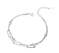 MAFKIATAMY Bracelet de luxe réglable en argent sterling 925 véritable avec oxyde de zirconium rond pour femme, décoration de mariage, bijoux avec vous, accessoires, tendance, créatif, meilleur cadeau
