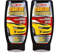 Mafra, Carlux, Cire Synthétique Super Protectrice pour Voiture avec Effet Anti-Pluie et Anti-calcaire pour Une Protection Hydrofuge, Donne Un Brillant Profond Qui Dure, Format 250ml (Lot de 2)