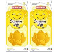 Mafra, Chimpanzé Vanille Ciel Bonheur et Puissance, Parfum de voiture caoutchouc, Inspiré par la Philosophie Zen, Parfums Doux et Frais de Vanille avec Notes Fruitées de Pêche et d'Ananas, 1 pièce