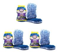 Mafra, Comfort Car Wash Pad, Pad en Microfibre à Double Action, élimine la saleté générale et Tenace, idéal pour l'entretien de la carrosserie de la Voiture (Lot de 3)