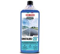 Mafra, Cristalbel -20°C, Détergent Antigel pour Bacs Lave-Glace, Nettoyant Anti-calcaire pour Vitres de Voiture pour Le Nettoyage du Pare-Brise et de la Lunette Arrière, Non Pelucheux, Format 1L