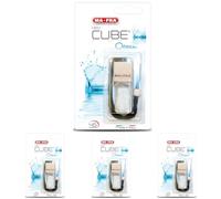 Mafra, Deo Cube Ocean, Parfum frais et marin, Rafraîchit l'intérieur et les petits espaces, Design élégant en forme de cube et bouchon en bois, Parfum longue durée, 5ml (Lot de 4)