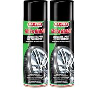 Mafra, Fast & Black, 200ml, Spray de Polissage Antistatique pour Pneus, Pratique, Rapide, Ravive la Couleur d'origine du Pneu, Prévient Les Fissures (Lot de 2)
