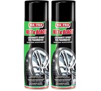 Mafra, Fast & Black, Spray de Polissage Antistatique pour Pneus, Pratique, Rapide, Ravive la Couleur d'origine des Pneus, Prévient Les Fissures, 500ml (Lot de 2)