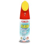 Mafra, Flash, Spray Nettoyant Intérieur Voiture, avec Formule Odorstop, Agit Sans mouiller les Tissus, Efficace sur velours, Alcantara et Surfaces délicates, avec Brosse Intégrée