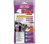 Mafra H0378, Wipes Clean, Lingettes pour tableaux de bord Effet brillant, Idéal pour chaque Type de Surfaces intérieures de la Voiture, Protection et Nettoyage en Un seule passage, 20 Pièces