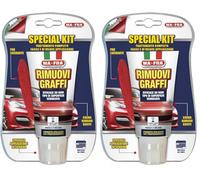 Mafra, Kit d'élimination des Rayures sur la carrosserie, composé d'un Polish et d'un Tampon en Microfibre, adapté aux Surfaces peintes, idéal pour éliminer Les Rayures superficielles. (Lot de 2)