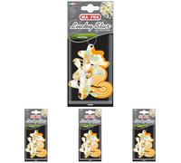 Mafra, Lucky Star Vanilla, Nettoyeur d'intérieur de Voiture et de Petits Espaces, Parfum Vanille, Design innovant D'hippocampe, Parfum Réglable et Durable, Facile à Accrocher au Miroir, 1 unité