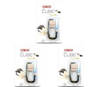 Mafra, Parfum de Voiture et Vanille, Rafraîchit l’Intérieur et Petits Environnements, Design Élégant en Forme de Cube et Bouchon en Bois, Durée Longue d’Évaporation, 5ml (Lot de 3)