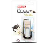 Mafra, Deo Cube Vanilla, Parfum de voiture, Parfum de vanille, Rafraîchit l'intérieur et les petits Environnements, Design élégant en forme de Cube et bouchon en bois, Parfum longue Durée, 5ml