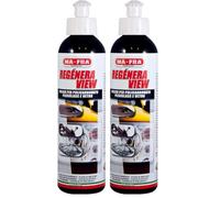 Mafra, Regénera View, Polish Pour Polycarbonate, Plexiglas et Verre, Rénove les Phares de Voiture, les Plastiques des Capotes, Atténue les Taches et les Rayures, Protège la Surface, 250 g (Lot de 2)