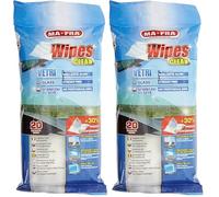 Mafra, Wipes Clean, Lingettes Jetables pour Le Nettoyage des Vitres de Voiture, Idéales pour Enlever la Saleté et la Poussière des Pare-Brise, Fenêtres, Rétroviseurs et écrans LCD, 20 pièces