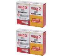MAG 2 - 24H Extra fort Anti-nervosité et anti-fatigue Complément alimentaire à base de magnésium, vitamine B6, D taurine Programme 90 jours Lot 2x45 comprimés Comprimé(S) 2x90 pc(s)