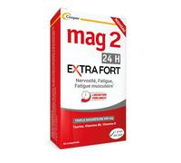 MAG 2 24H Extra fort à base de magnésium, vitamine B6, D et taurine - complément alimentaire 45 comprimés comprimé(s) pc(s)