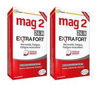 MAG 2 24H Extra Fort Magnésium Vitamine B6 Fatigue Lot de 2 x 45 comprimés