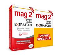 Mag2 24h Extra Fort Nervosité Fatigue Magnésium Vitamines 2x45 Comprimés