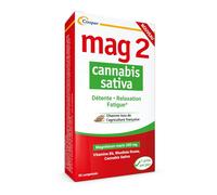 Mag2 Cannabis Sativa à Base de Magnésium Marin et Vitamines B6 30 Comprimés