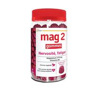 MAG 2 Gommes framboise à base de magnésium et vitamine B6 - complément alimentaire - 45 gummies Comprimé(S) pc(s)