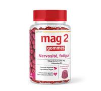 MAG 2 Gommes framboise à base de magnésium et vitamine B6 - complément alimentaire - 45 gummies Comprimé(S) pc(s)