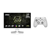 MAG 274QRFW E20 & Force GC300 Wireless White - Écran + Manette | Écran Gaming 27" IPS 200 Hz WQHD + manette de jeu PC sans fil/filaire