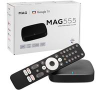 MAG 555 Original Infomir & hb-digital 4K HDR Multimedia Player Receiver HDR avec Google Assistant, Netflix, Prime Video, Disney+, Youtube, Dolby Atmos