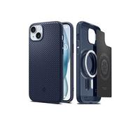 Spigen Mag Armor MagFit - Coque de protection pour téléphone portable - compatibilité avec MagSafe - polyuréthane thermoplastique souple (TPU) - bleu marine - pour Apple iPhone 15 Plus G