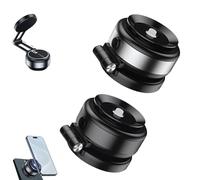Mag Grip Pro 360, Maggrip Pro 360 2.0, 2025 New Mag Grip Pro 360 Suction Magnet Phone Holder, Vacuum Magnetic Phone Holder Compatible with iPhone 16, 15, 14, 13 (Silver+Black)