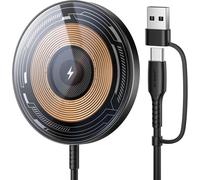 Mag-Safe Charger,Induction Charger For Iphone 17,15w Magnetic For Magsafe Iphone 17 Air Pro Max/16/15/14/13/12 Series/Airpods Pro Transparent