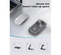 Mag-Safe Induction Charger For Samsung,Magnetic Charging Station For Galaxy S25ultra S24,Foldable Samsung Watch Charger For Galaxy Watch Ultra 7 6 Buds Pro (Grey)