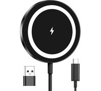 Mag-Safe Magnetic Charger, Wireless Charger For Iphone 16, Fast Induction Charger For Iphone 15/15 Pro/15 Pro Max/15 Plus/14 13 12 Series, Charging Station To Usb-C For Air-Pods 3 2 Pro