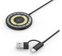 Mag-Safe Magnetic Wireless Charger for iPhone,Inductive Charger with USB-C Cable and USB-A Adapter,Wireless Charger Compatible with iPhone Series 16/15/14/13/12,1.5m Long Cable (A+C)