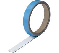 Mag243 Barre Murale Magnétique Autocollante En Tôle D'acier Comme Base Adhésive Pour Aimants I 19 Mm De Large 1 M De Long I Barre Magnétique I Facile À Découper I Pour Aimants I Mag243