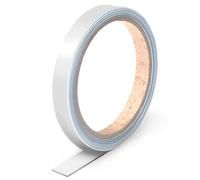 Mag244 Barre murale magnétique autocollante en tôle d'acier comme base adhésive pour aimants I 19 mm de large 2,5 m de long I Barre magnétique I Facile à découper I pour aimants I mag244