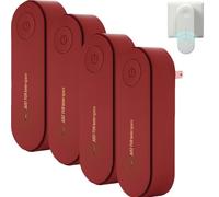 Magair Air Purifier, Magair Air Purifier Plug In, Portable Anion for Home, Remove Smell, Pollutants, Smoke, Suitable for Bedrooms, Pet Room (Red,4PCS)