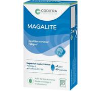 Magalite Complément Alimentaire Fatigue Et Nervosité 40 Capsules