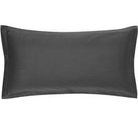 Magano® Housse de coussin de qualité supérieure, 40 x 80 cm, grise, douce et infroissable, hypoallergénique et respirante, volant plat de 3 cm, taie d'oreiller 40 x 80 cm, gris foncé anthracite