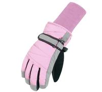 MAGARROW Kids Winter Gants de Sport imperméables et résistants à l'eau pour garçons (Pink Long Cuff, 8-10 Ans)